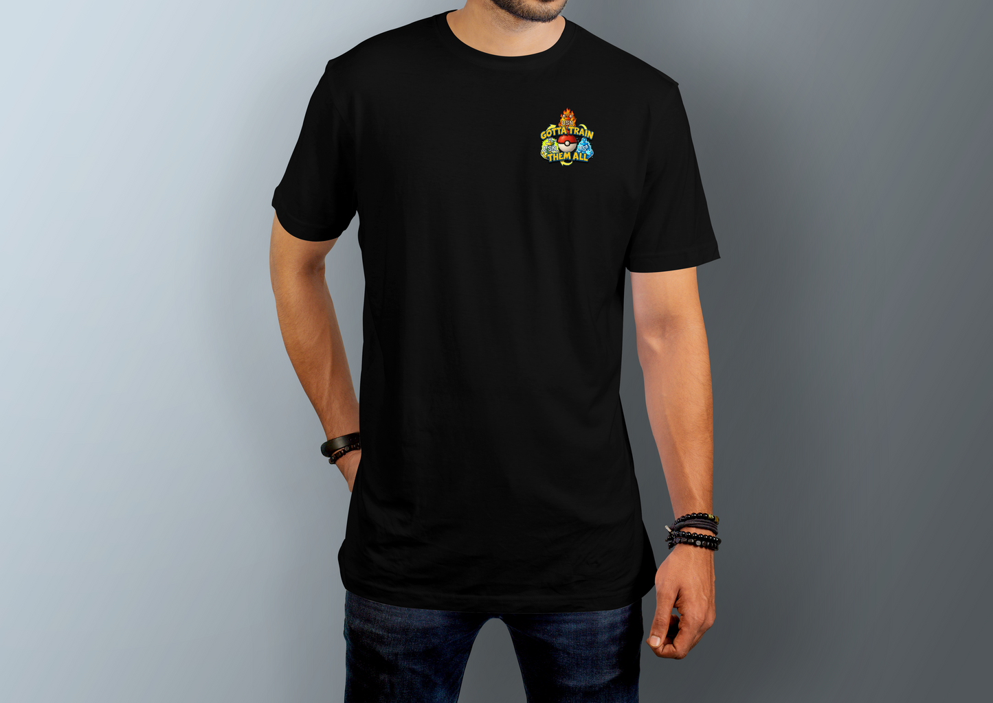 ⚓ “Gotta Train ’Em All” – Choose Your Starter Tee