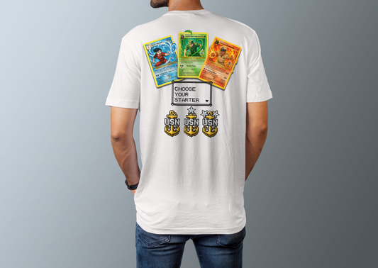 ⚓ “Gotta Train ’Em All” – Choose Your Starter Tee