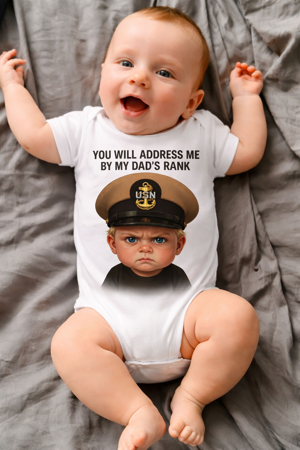 “Address Me” Baby Onesie