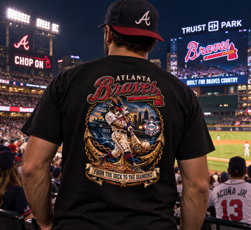 Atlanta Braves Chief shirt in Black – back view