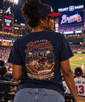 Atlanta Braves Chief shirt in Navy Blue – back view