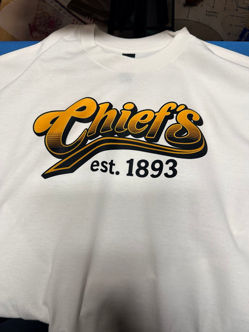Cheers to Chiefs est. 1893 white T-shirt