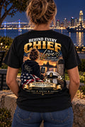 Female Spouse A black shirt lifestyle mockup