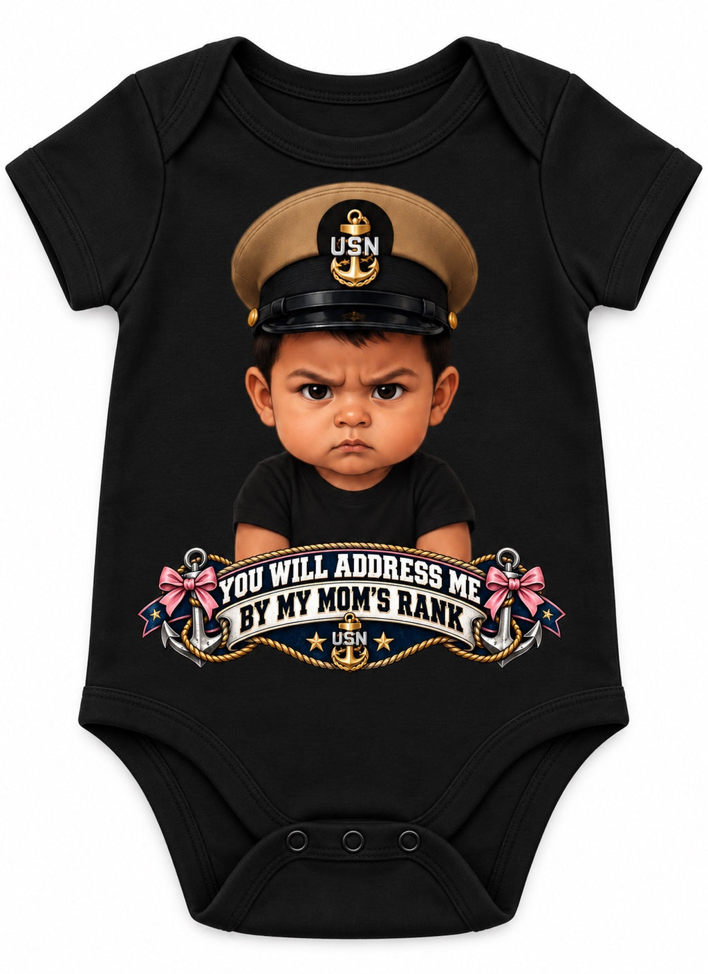 Lil Chief Onesie - black mockup
