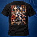 What Say Ye Cowboys back design on a black T-shirt